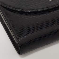 Pre Owned Montblanc Black Textured Leather La Vie De Boheme 5CC Wallet