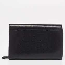 Pre Owned Montblanc Black Textured Leather La Vie De Boheme 5CC Wallet