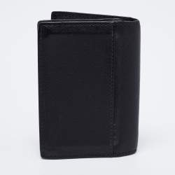 Pre Owned Montblanc Black Leather Meisterstuck Gusset Business Card Holder