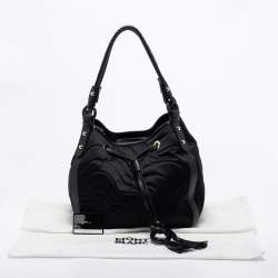 Montblanc Black Nylon and Leather Starisma Dalila Drawstring Bag