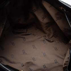 Montblanc Black Nylon and Leather Starisma Dalila Drawstring Bag