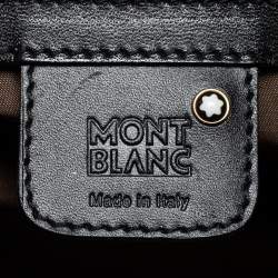 Montblanc Black Nylon and Leather Starisma Dalila Drawstring Bag