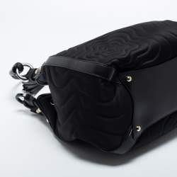 Montblanc Black Nylon and Leather Starisma Dalila Drawstring Bag