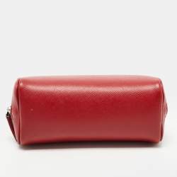 Montblanc Red Leather Zip Pouch