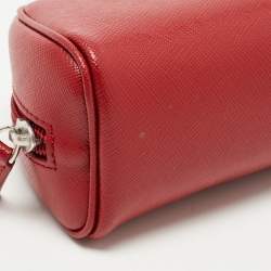 Montblanc Red Leather Zip Pouch