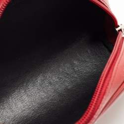 Montblanc Red Leather Zip Pouch