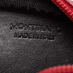 Montblanc Red Leather Zip Pouch