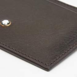 Montblanc Dark Brown Leather Meisterstuck Card Holder