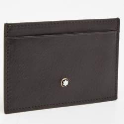Montblanc Dark Brown Leather Meisterstuck Card Holder