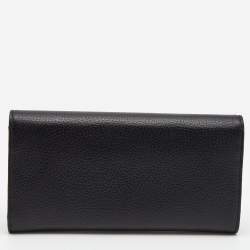 Montblanc Black Leather Meisterstuck Flap Continental Wallet