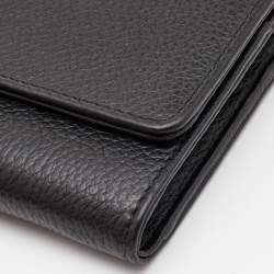 Montblanc Black Leather Meisterstuck Flap Continental Wallet