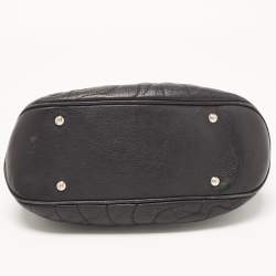 Pre Owned Montblanc Black Leather Starisma Alcina Hobo 
