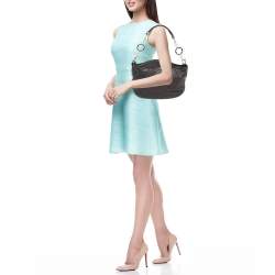 Pre Owned Montblanc Black Leather Starisma Alcina Hobo 