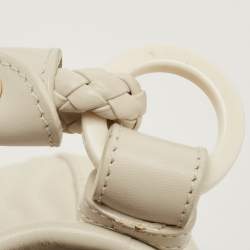Montblanc Off White Nylon and Leather Starisma Dalila Drawstring Hobo