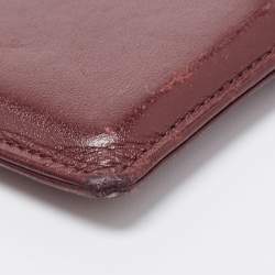 Montblanc Burgundy Leather Meisterstuck Card Holder 