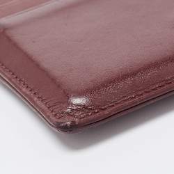 Montblanc Burgundy Leather Meisterstuck Card Holder 
