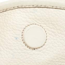 Pre Owned Montblanc White Leather Starisma Alcina Hobo 