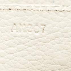 Pre Owned Montblanc White Leather Starisma Alcina Hobo 