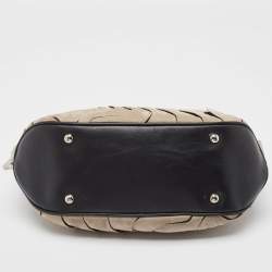 Pre Owned Montblanc Grey/Black Suede and Leather Limited Edition 224/300 Starisma Alcina Hobo