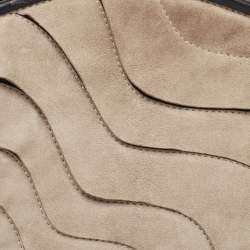 Pre Owned Montblanc Grey/Black Suede and Leather Limited Edition 224/300 Starisma Alcina Hobo