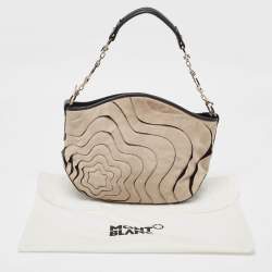 Pre Owned Montblanc Grey/Black Suede and Leather Limited Edition 224/300 Starisma Alcina Hobo