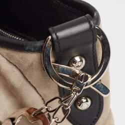 Pre Owned Montblanc Grey/Black Suede and Leather Limited Edition 224/300 Starisma Alcina Hobo