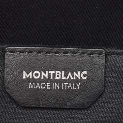 Montblanc Black Leather M Gram Embossed 4810 Sling Backpack