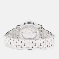 Montblanc Silver Stainless Steel Diamond Star Legacy Women's Wristwatch 36 mm