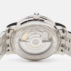Montblanc Silver Stainless Steel Diamond Star Legacy Women's Wristwatch 36 mm