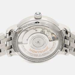 مملوكة مسبقًا Montblanc Star Legacy Automatic Silver Stainless Steel Women's Wristwatch 32 mm