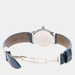 Pre Owned Montblanc Star 7079 Quartz Silver Stainless Steel Women's Wristwatch 32 mm