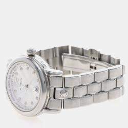 Pre Owned Montblanc Star 35884 Quartz Silver Stainless Steel Women's Wristwatch 32 mm