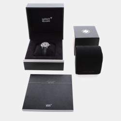 Pre Owned Montblanc Star Legacy Diamond 126111 Automatic Stainless Steel Womens Wristwatch 32 mm