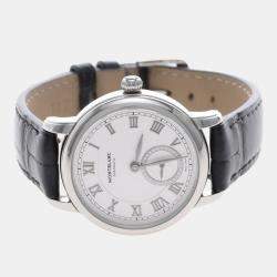 Pre Owned Montblanc Star Legacy Diamond 126111 Automatic Stainless Steel Womens Wristwatch 32 mm