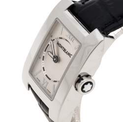 Pre Owned Montblanc Silver White Stainless Steel Profile 7047 Women's Wristwatch 23 mm