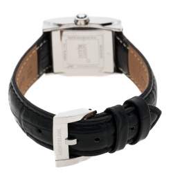 Pre Owned Montblanc Silver White Stainless Steel Profile 7047 Women's Wristwatch 23 mm