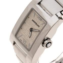 Montblanc White Stainless Steel Profile 7047 Women's Wristwatch 23 mm