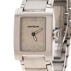Montblanc White Stainless Steel Profile 7047 Women's Wristwatch 23 mm