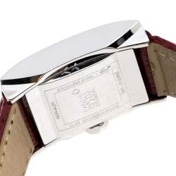 Pre Owned Montblanc Ivory Stainless Steel Profile Elegance 7047 Women's Wristwatch 23 MM