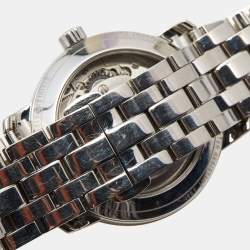 Montblanc White 18k Rose Gold Stainless Steel Tradition 114369 Women's Wristwatch 32 mm