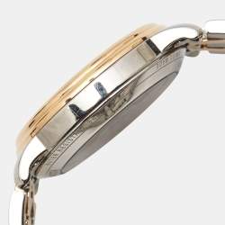 Montblanc White 18k Rose Gold Stainless Steel Tradition 114369 Women's Wristwatch 32 mm