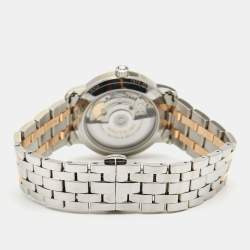 Montblanc White 18k Rose Gold Stainless Steel Tradition 114369 Women's Wristwatch 32 mm