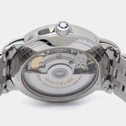 Montblanc Mother Of Pearl Stainless Steel Tradition 114367 Women's Wristwatch 32 mm