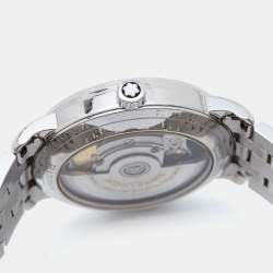 Montblanc Mother Of Pearl Stainless Steel Tradition 114367 Women's Wristwatch 32 mm
