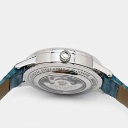 Montblanc Mother Of Pearl Stainless Steel Alligator Leather Boheme 118774 Women's Wristwatch 30 mm
