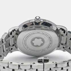 Montblanc White Mother Of Pearl Stainless Steel Star Classique 108764 Women's Wristwatch 34 mm