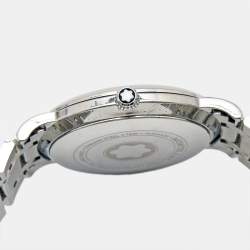 Montblanc White Mother Of Pearl Stainless Steel Star Classique 108764 Women's Wristwatch 34 mm