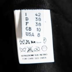 Pre Owned Moschino Cheap and Chic Black Sequin Embellished Ruffle Trimmed Dress M