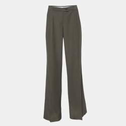 Moschino Cheap and Chic Green Cotton Blend Wide Leg Trouser M
