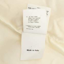 Moschino Cheap and Chic Cream Virgin Wool Coat M